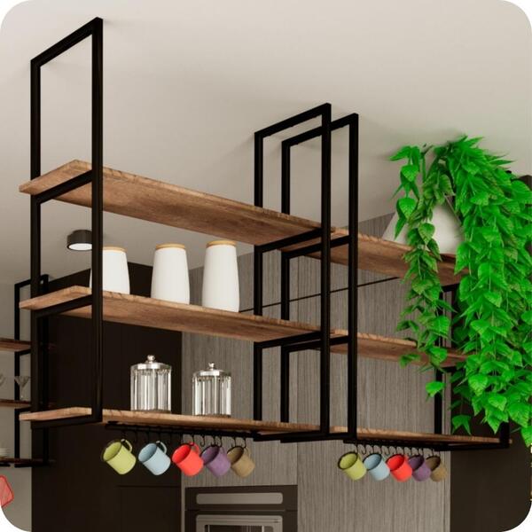 estante de aço ou madeira para cozinha qual escolher