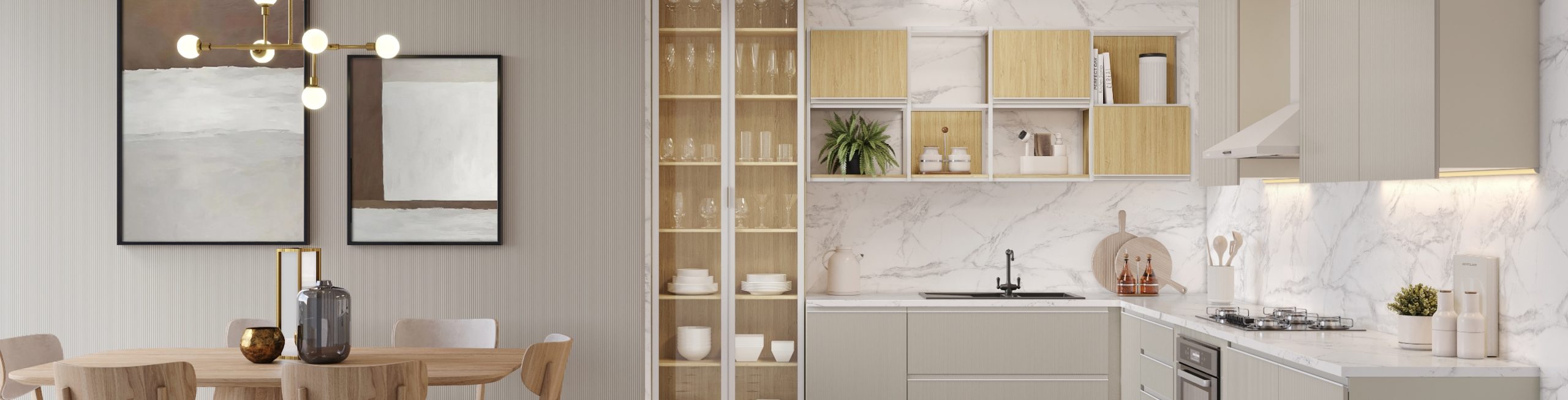 20 ideias cozinha painel ripado inspiração