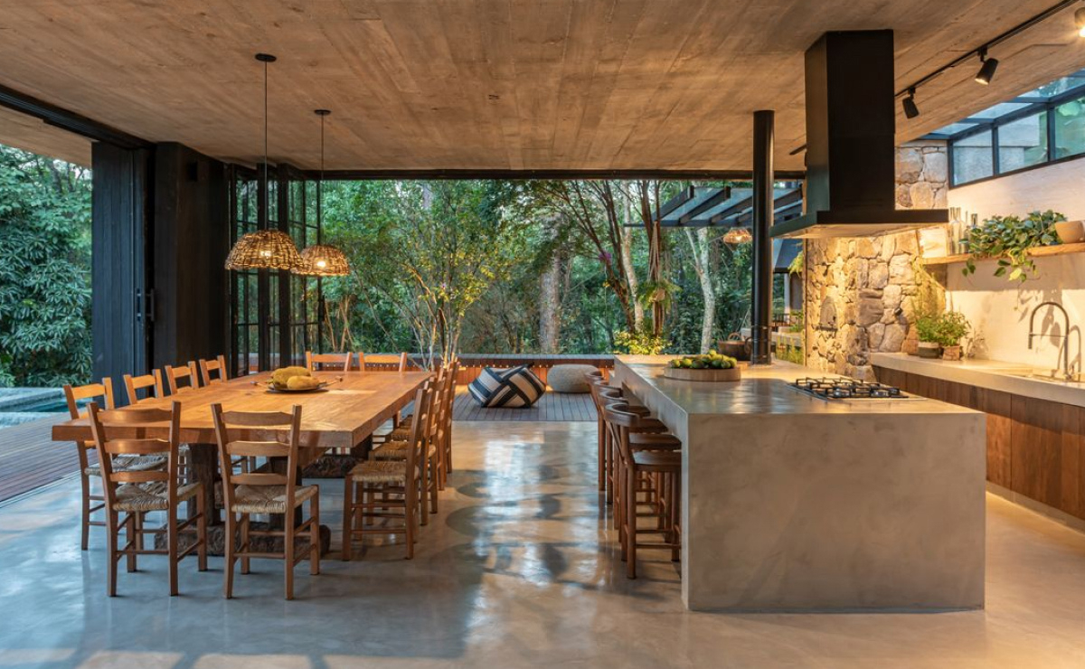 cimento queimado vs porcelanato cozinha