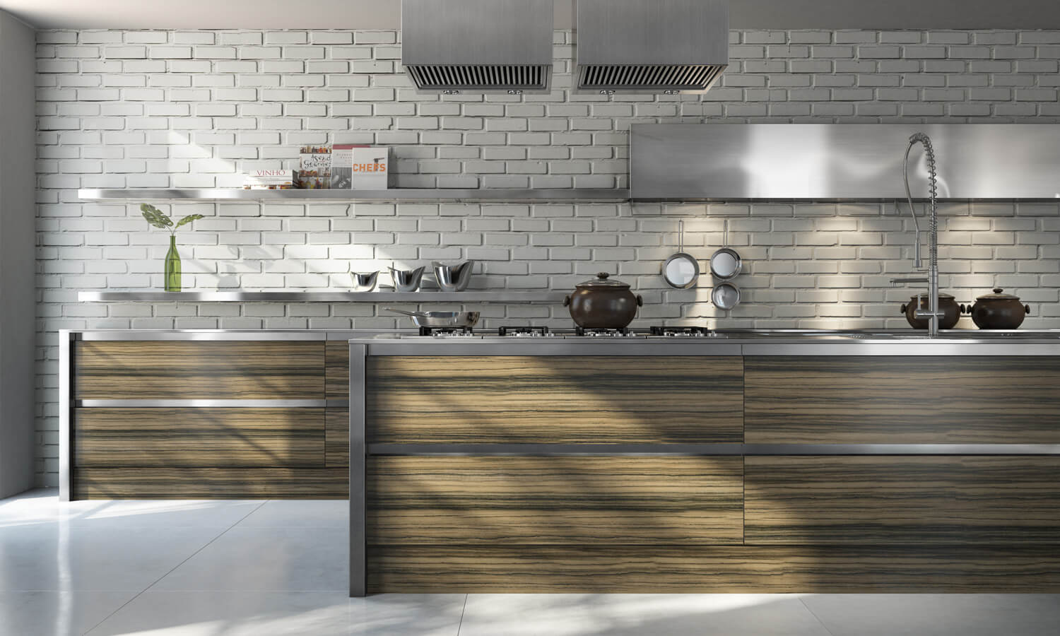 como pintar tijolinho aparente na cozinha