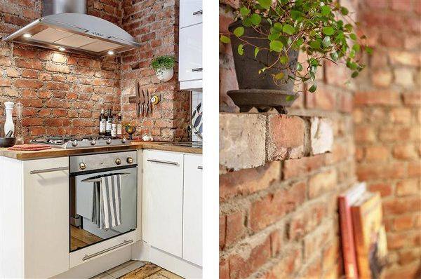 cozinha com tijolinho a vista