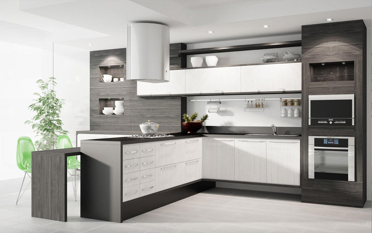 Cozinha Planejada em L com Ilha ou Bancada: Qual a Melhor Escolha?