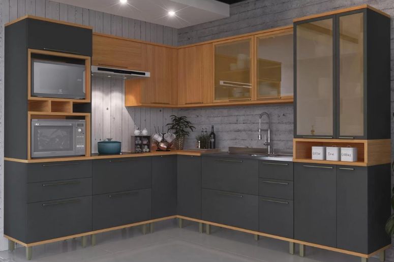 Cozinha Planejada em L com Ilha ou Bancada: Qual a Melhor Escolha?