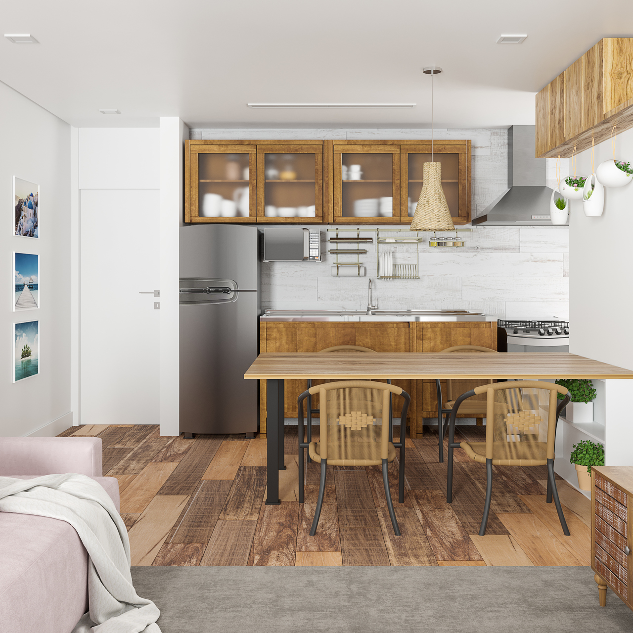 custo cozinha integrada pequena