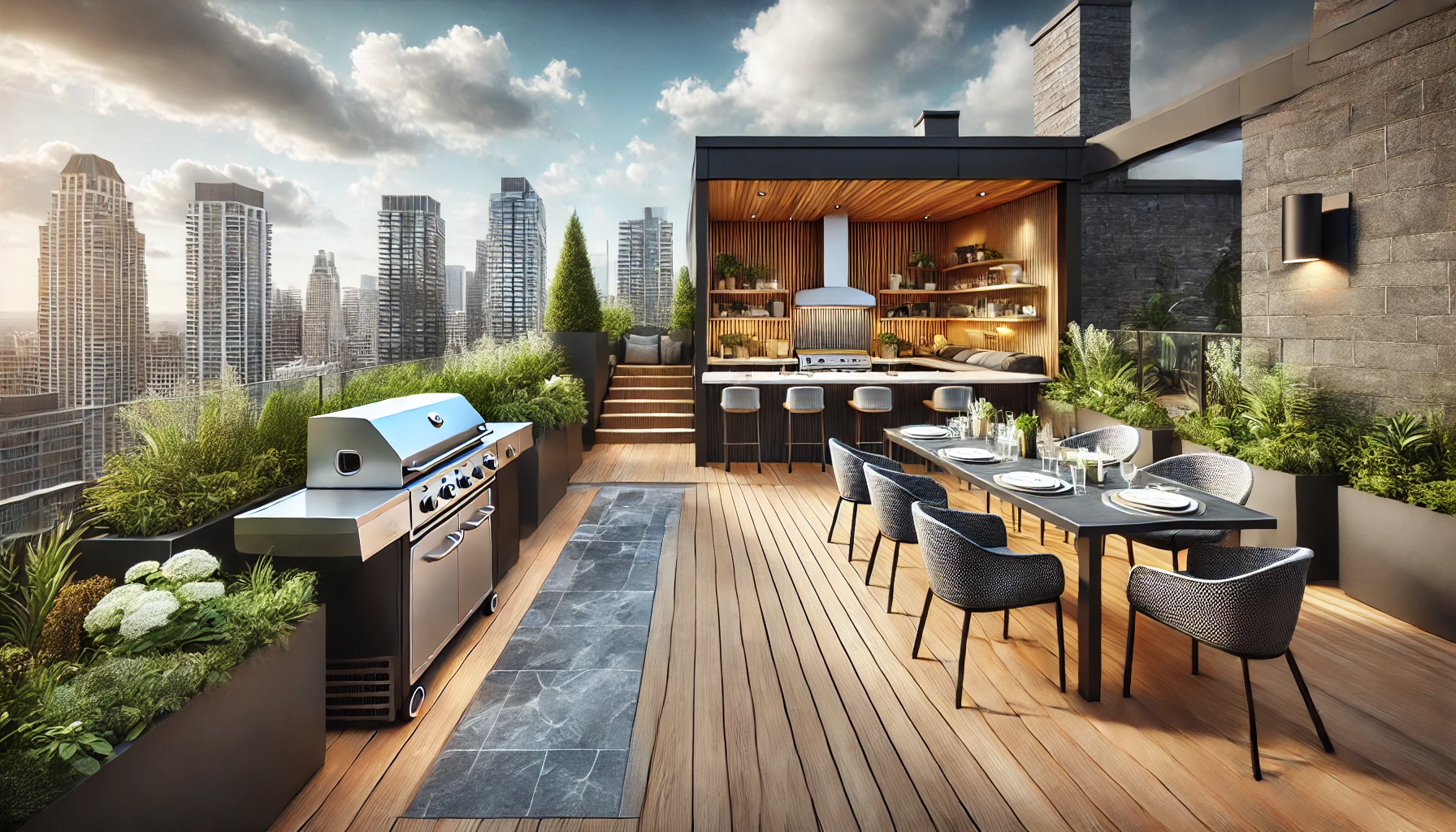 Área Gourmet Pequena: Maximizando o Espaço na Laje