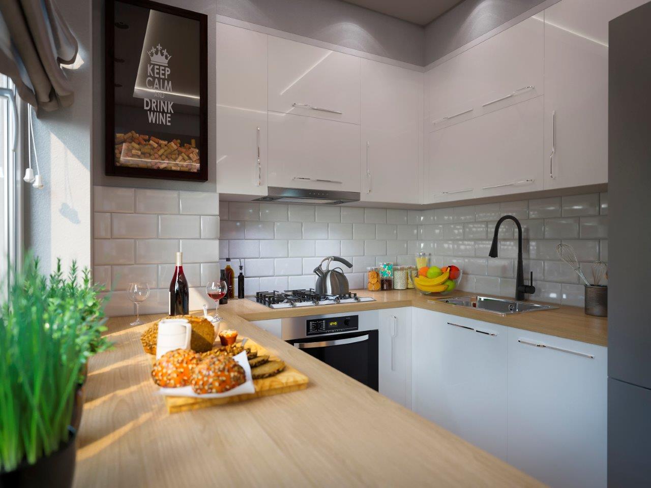 como otimizar cozinha pequena planejada em L