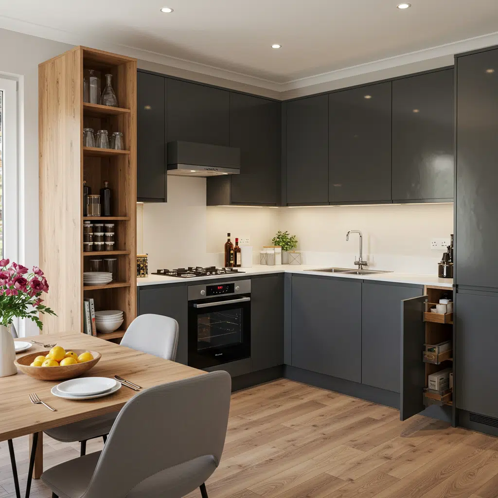 como otimizar cozinha pequena planejada em L