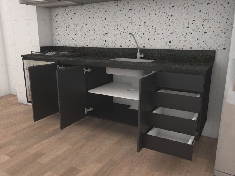 Tendências de Cozinha 2026: Porcelanato na Bancada