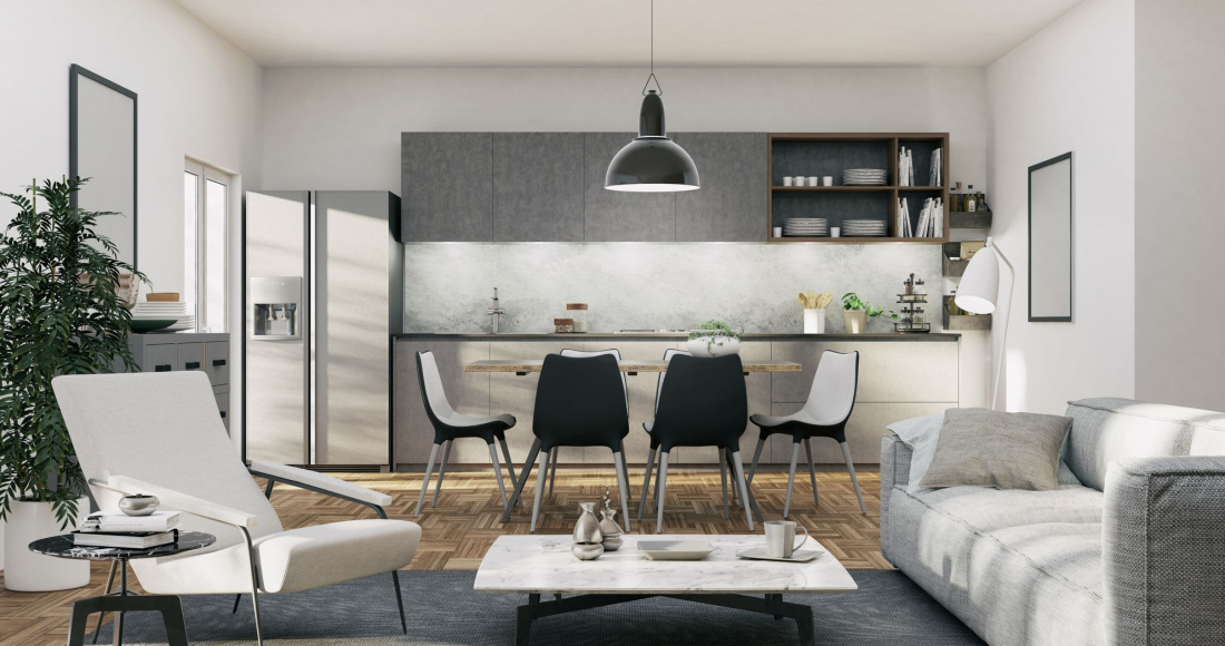 ideias cozinha planejada com tv integrada