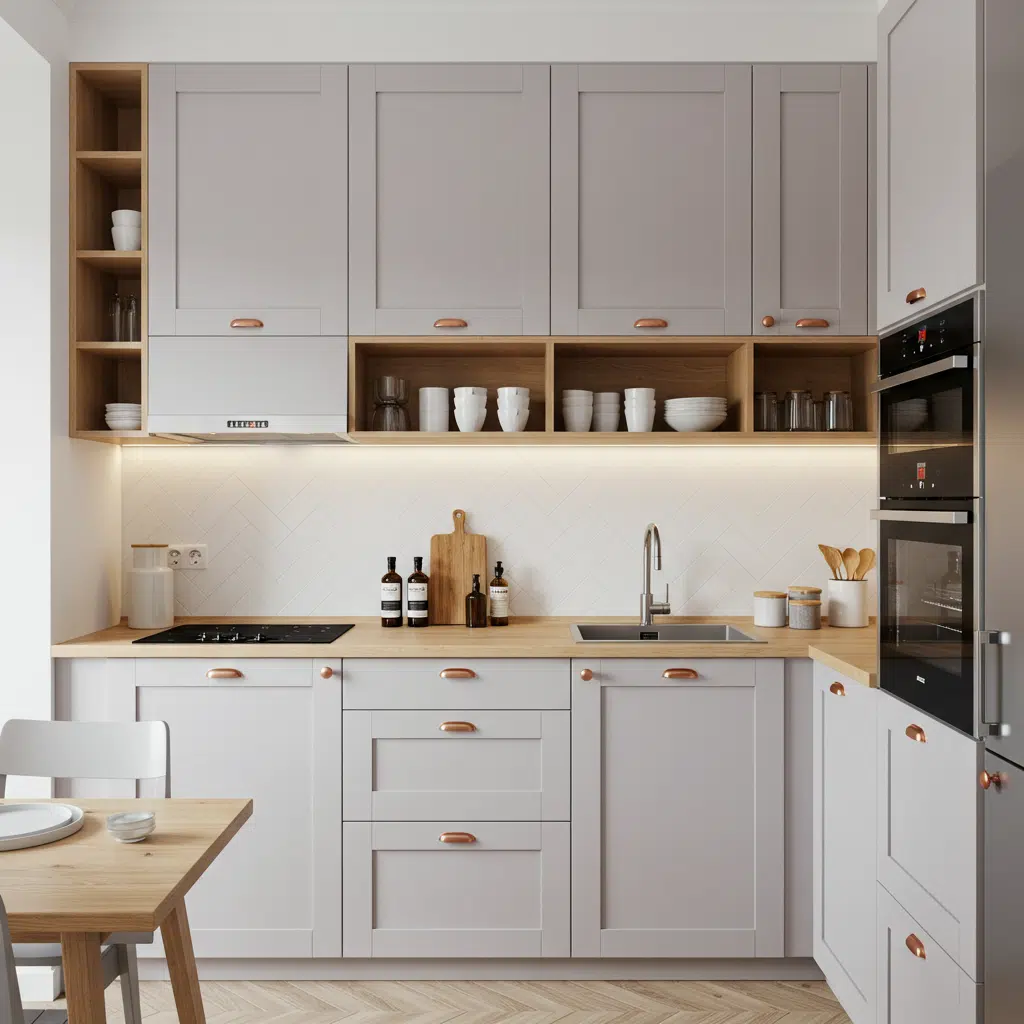 tv embutida vs suporte articulado cozinha