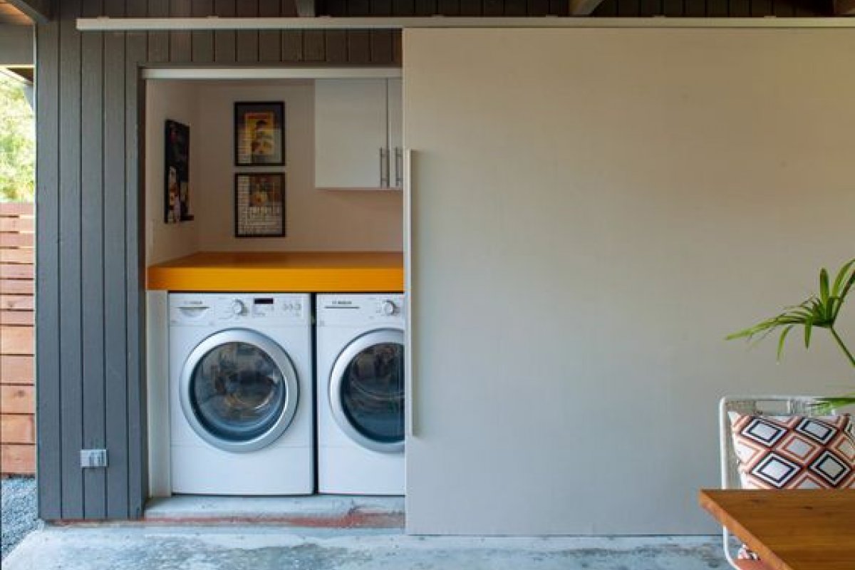 ideias cozinha planejada lavanderia oculta apartamentos pequenos