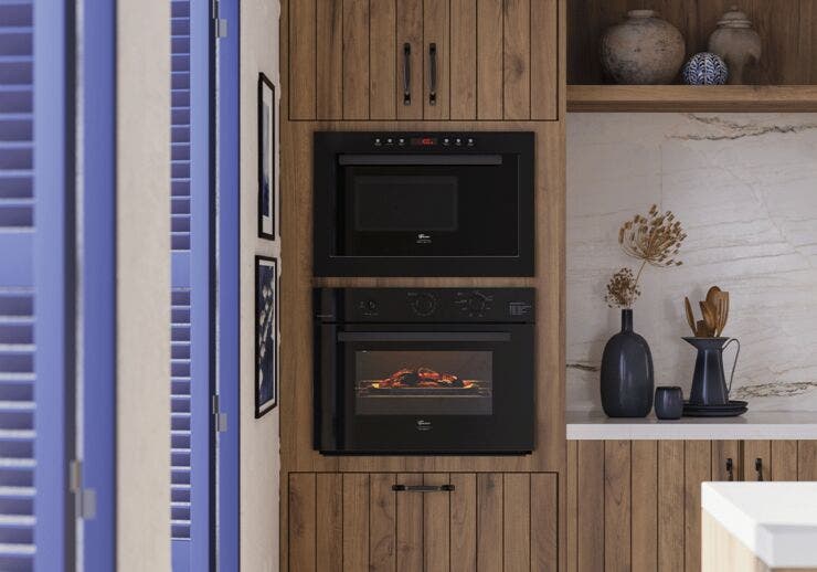 cozinha planejada com torre quente