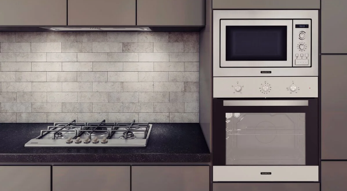 ideias de cozinha planejada com torre quente