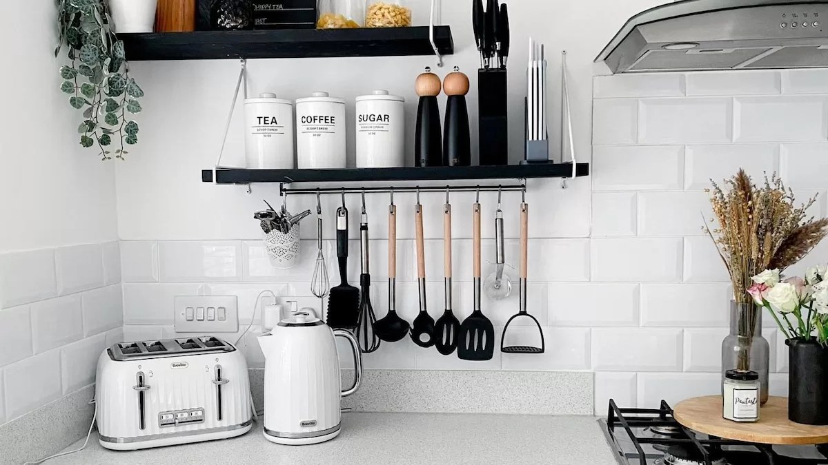 melhores ideias cozinha preta e branca planejada