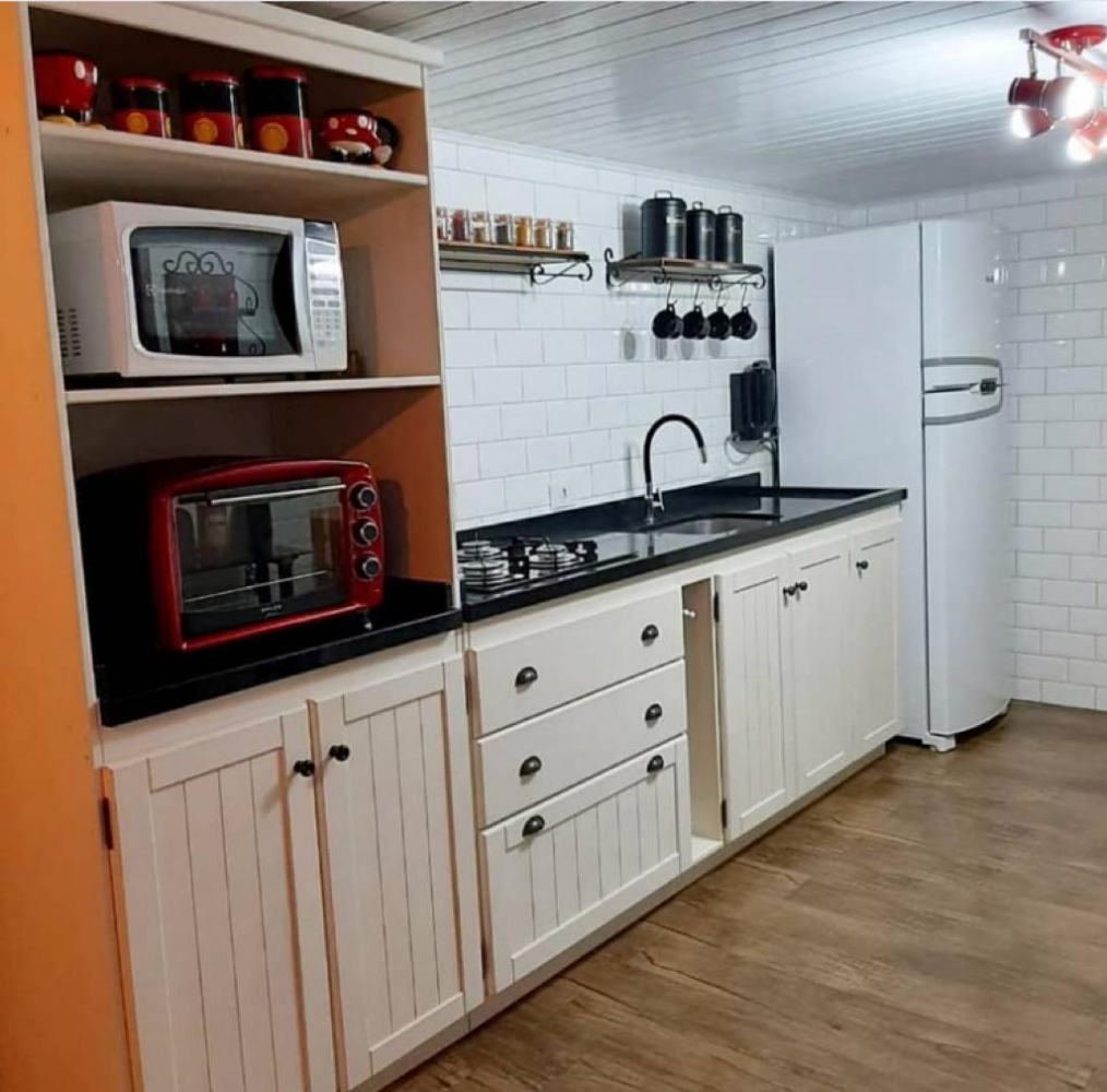 cozinha provençal branca estilo shaker