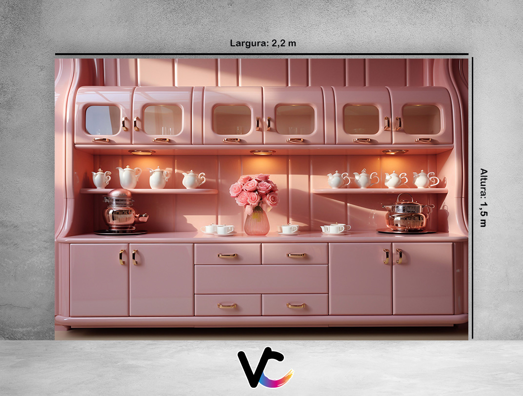 Cozinha rosa barbie