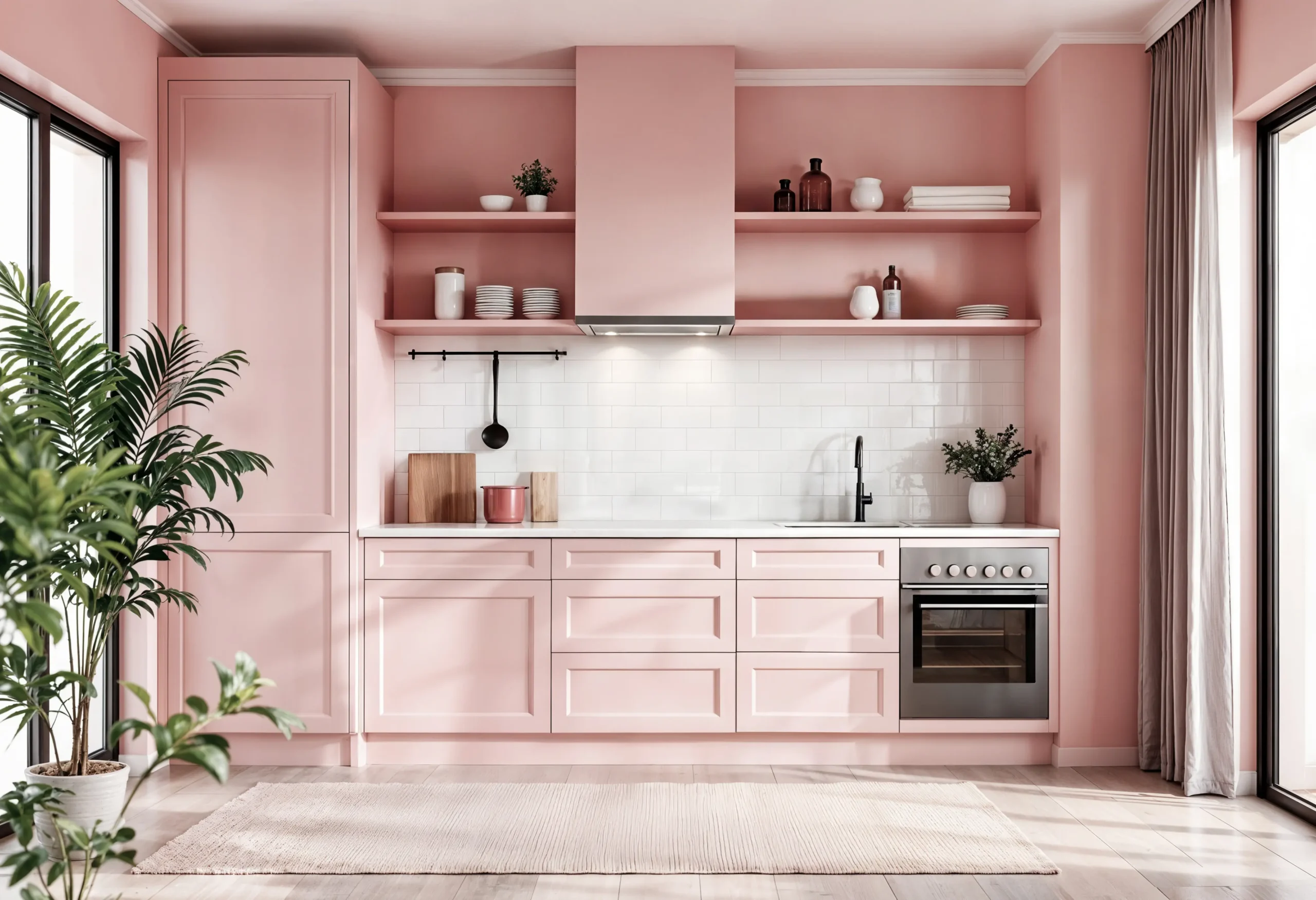 Cozinha rosa barbie