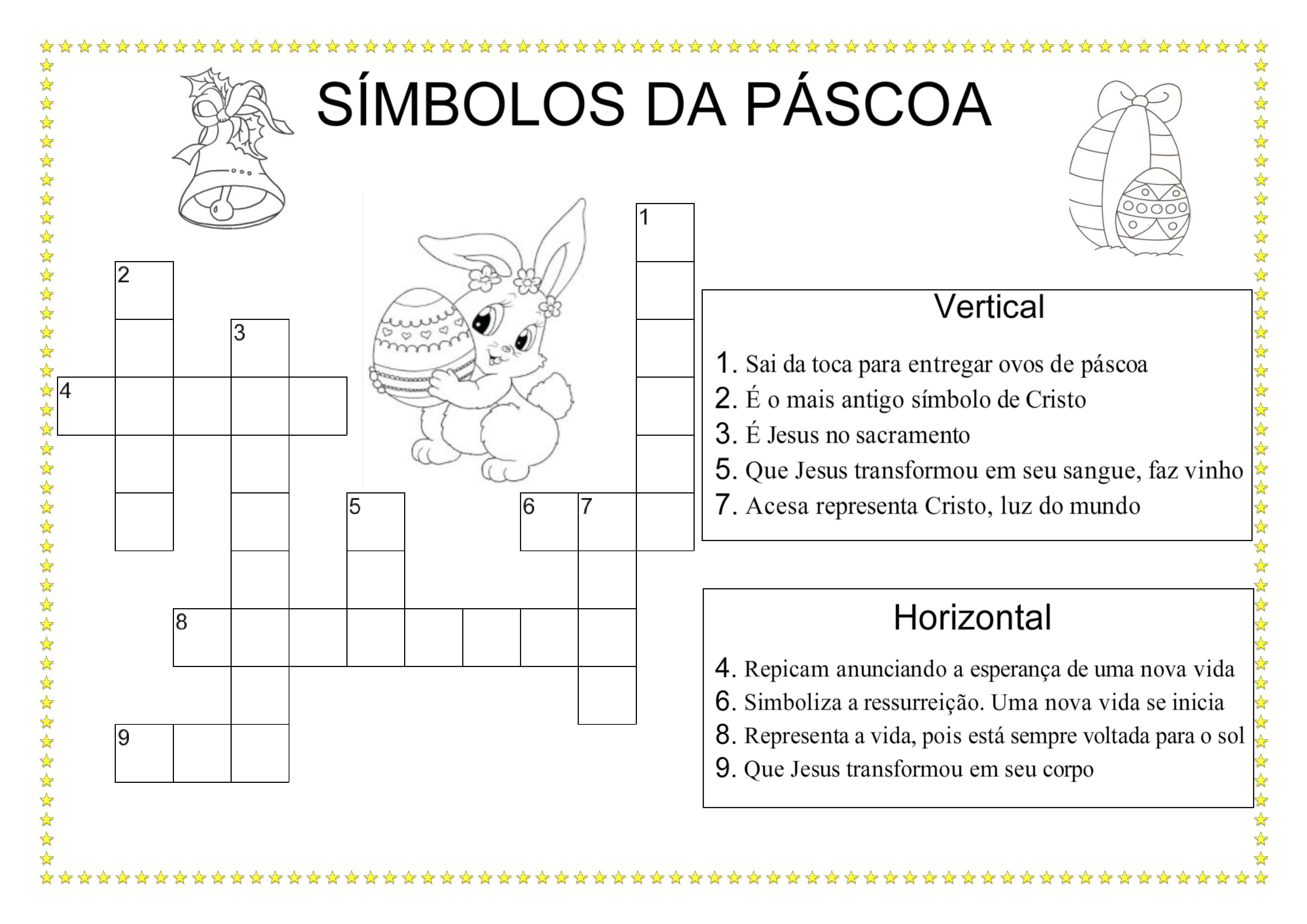 cruzadinha pascoa para imprimir gratis