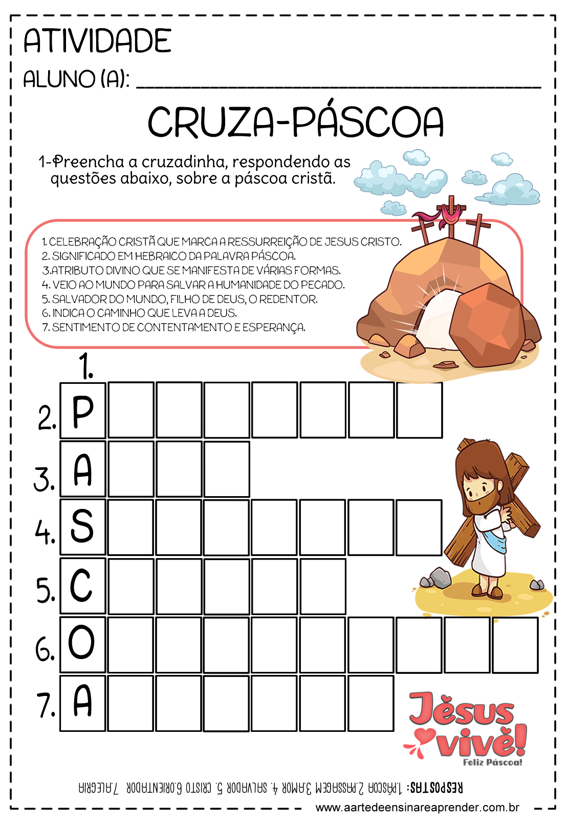 atividade cruzadinha pascoa pdf