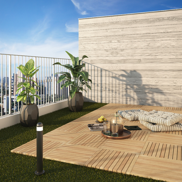 ideias de deck para jardim pequeno com plantas