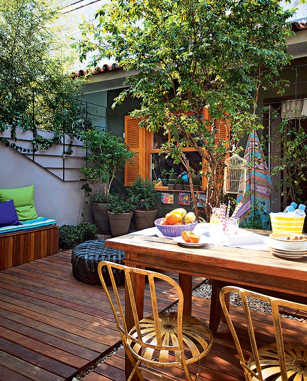 deck de jardim pequeno