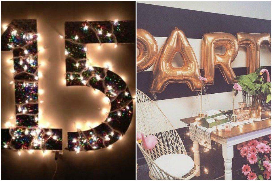 como fazer painel de fotos neon para 15 anos