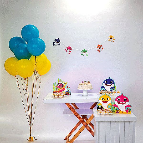 quanto custa decoração festa baby shark completa