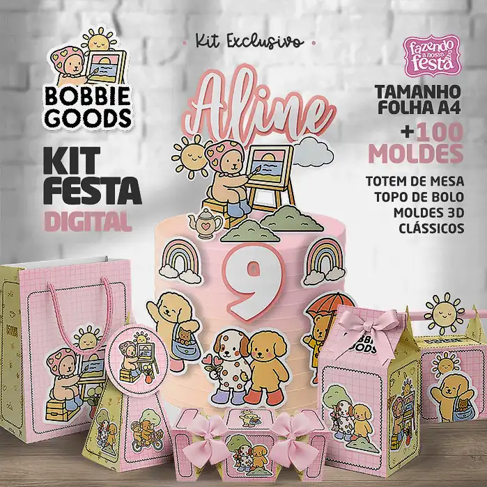 ideias de decoração bobbie goods para festa infantil