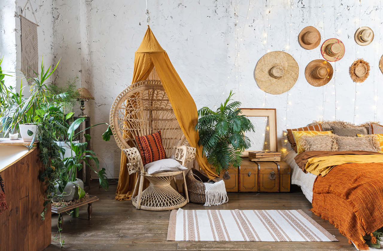 como fazer painel de macramê para decoração boho chic