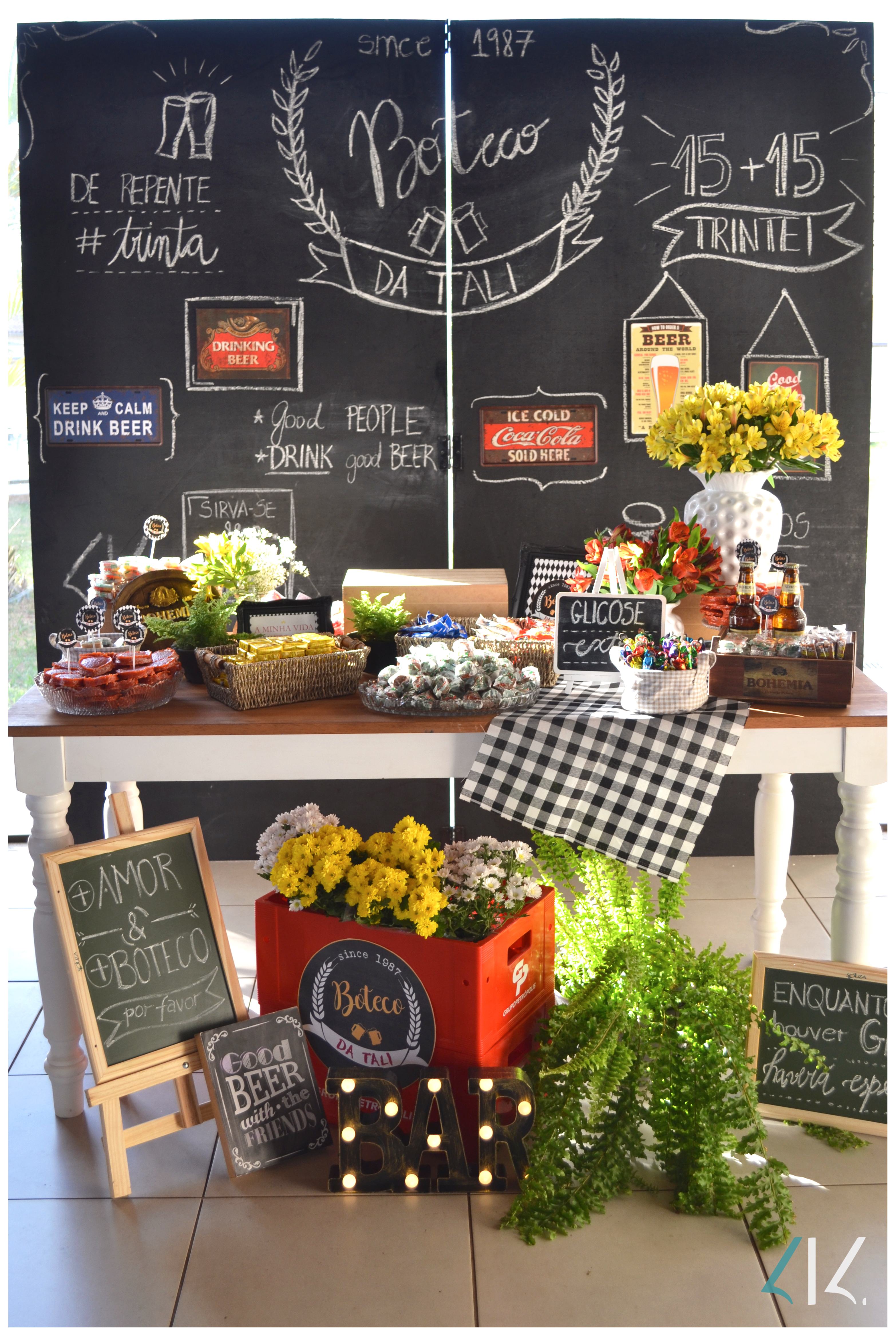 ideias decoração boteco simples e barata