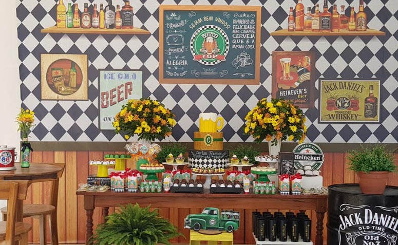 erros comuns decoração boteco simples