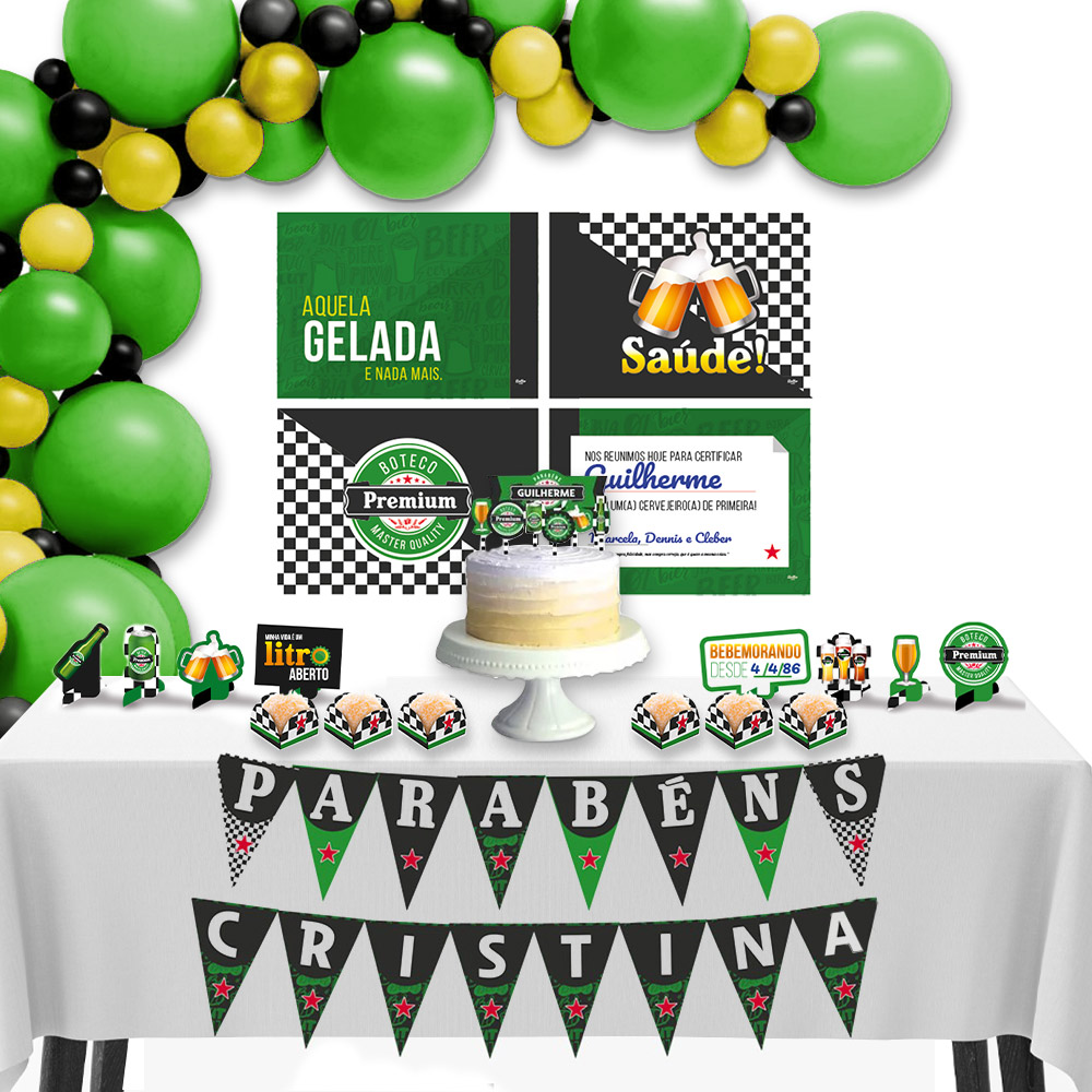 como fazer centro de mesa boteco simples