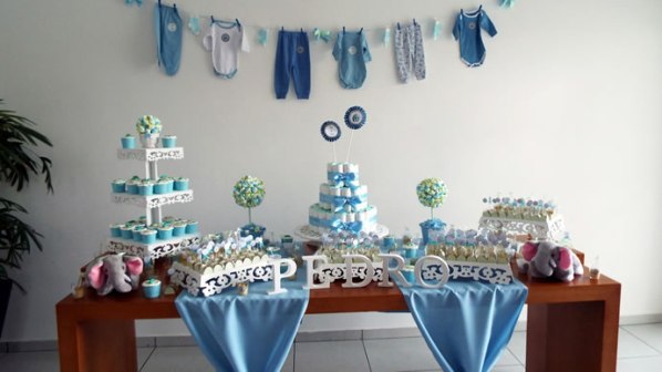 decoração cha de bebe simples