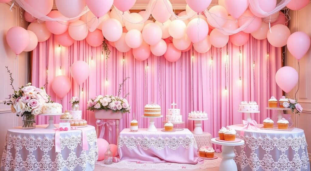 decoração cha de bebe simples