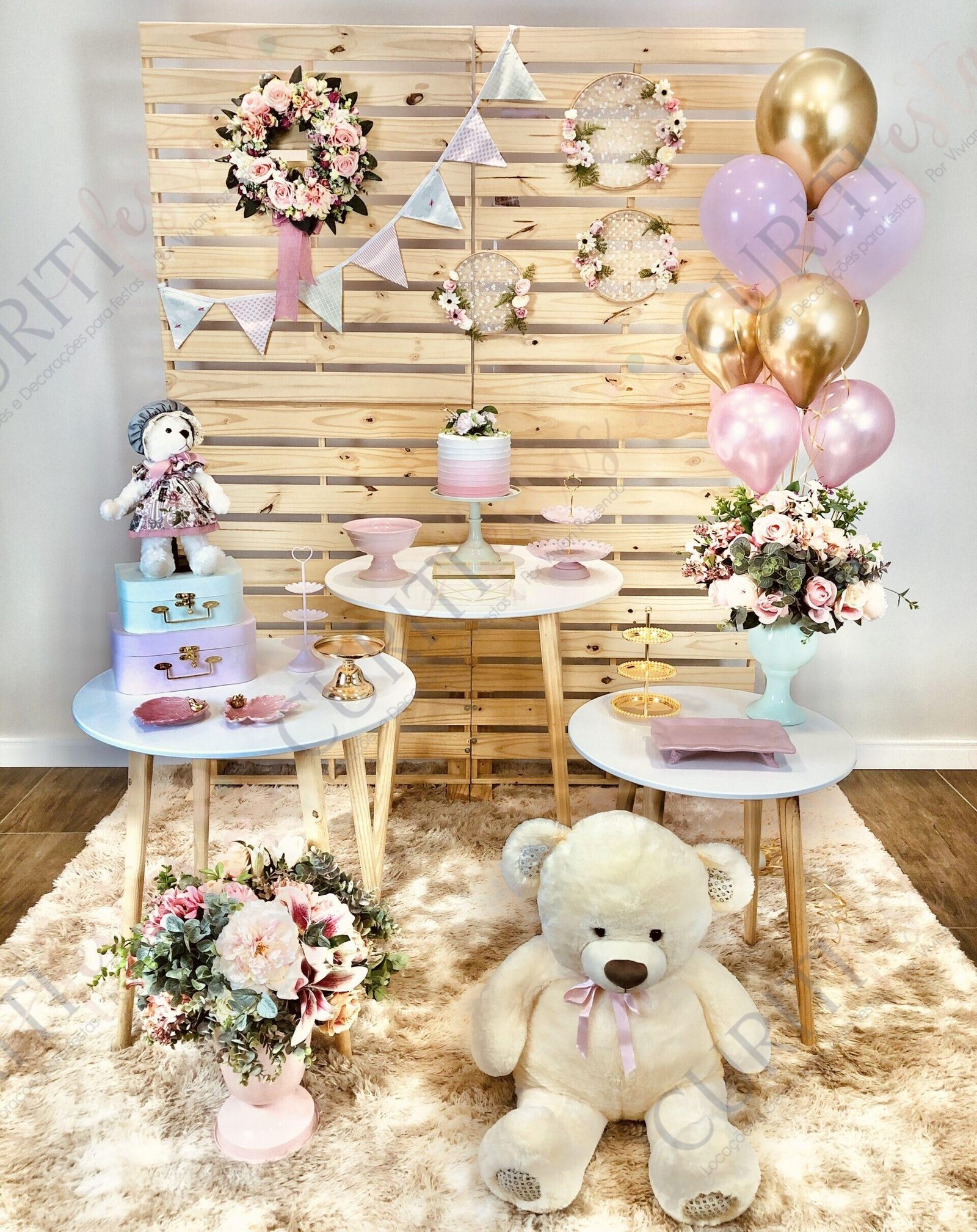 decoração cha de bebe simples