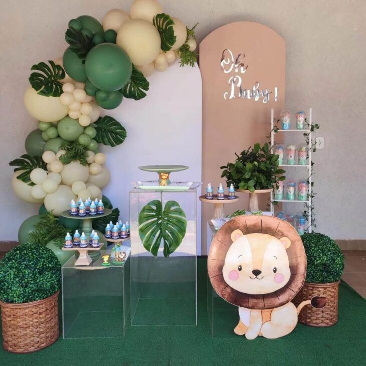 decoração chá de fralda boho vs ursinho