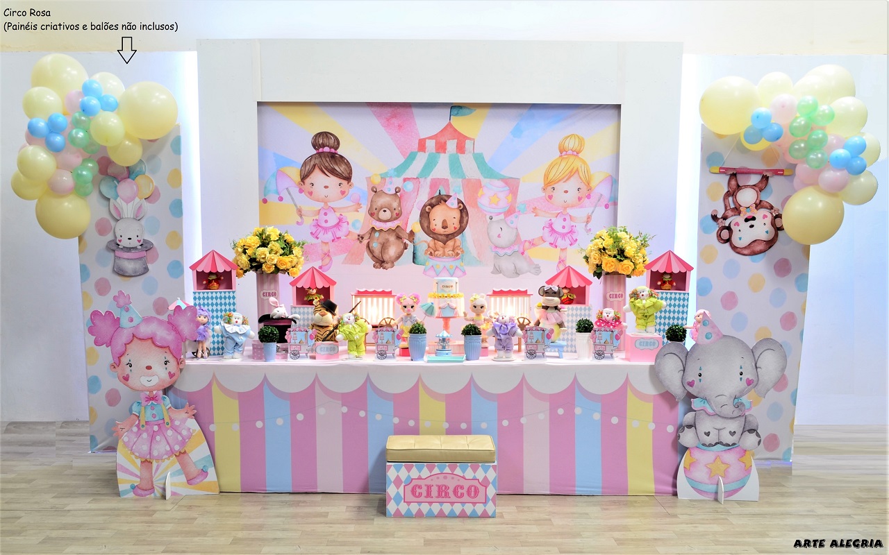 Guia Completo de Lembrancinhas para Festa Circo Rosa