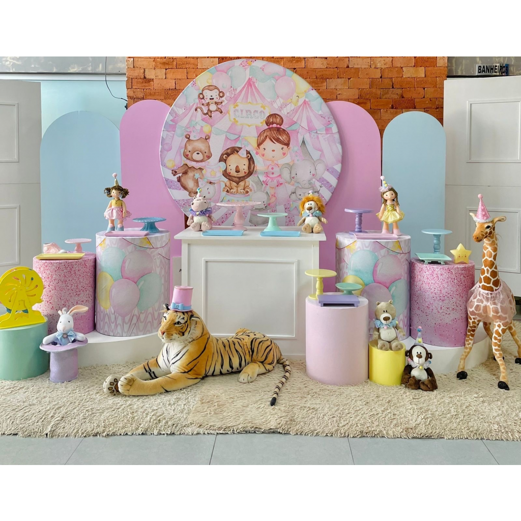 Como Escolher o Painel Perfeito para sua Decoração Circo Rosa