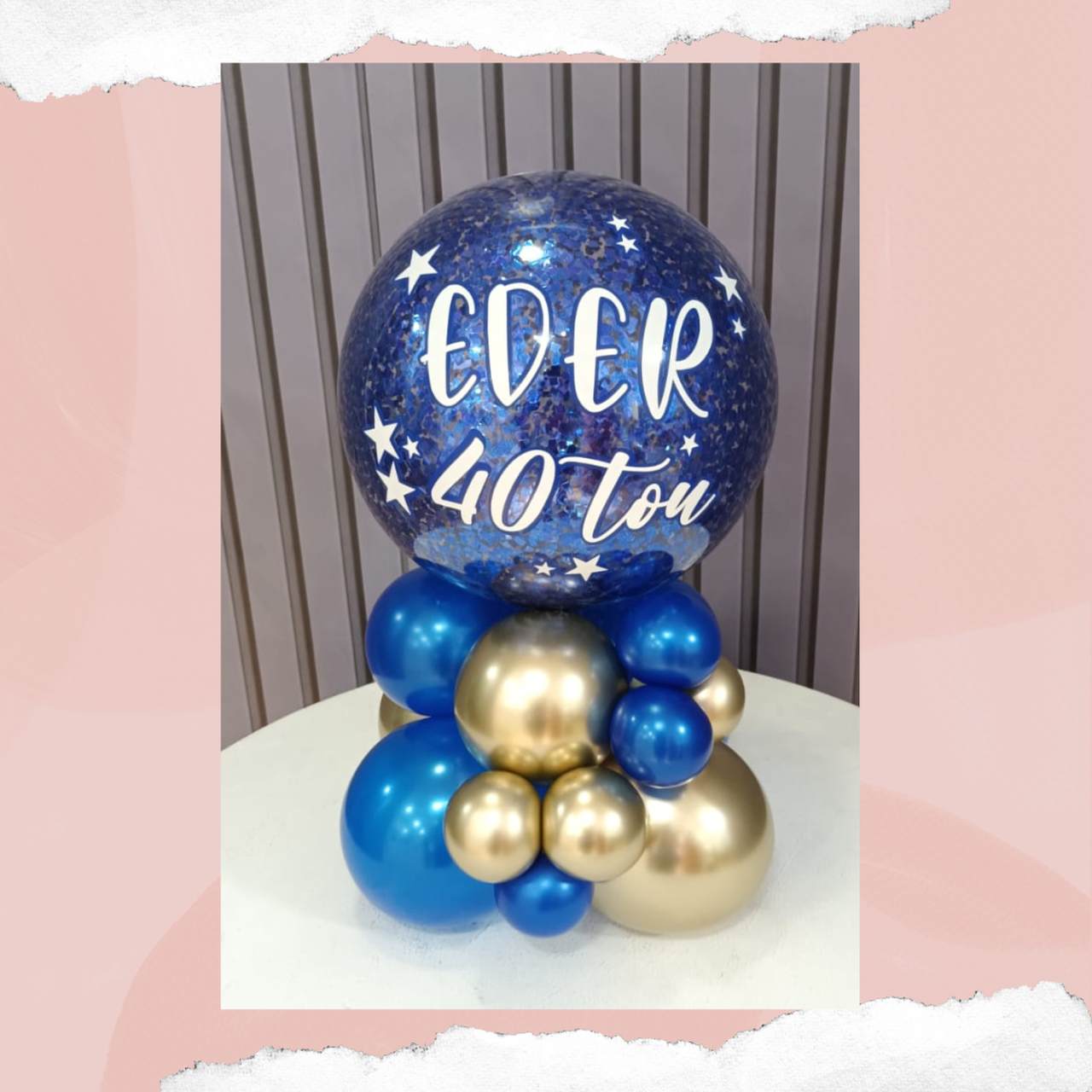 decoração com balão