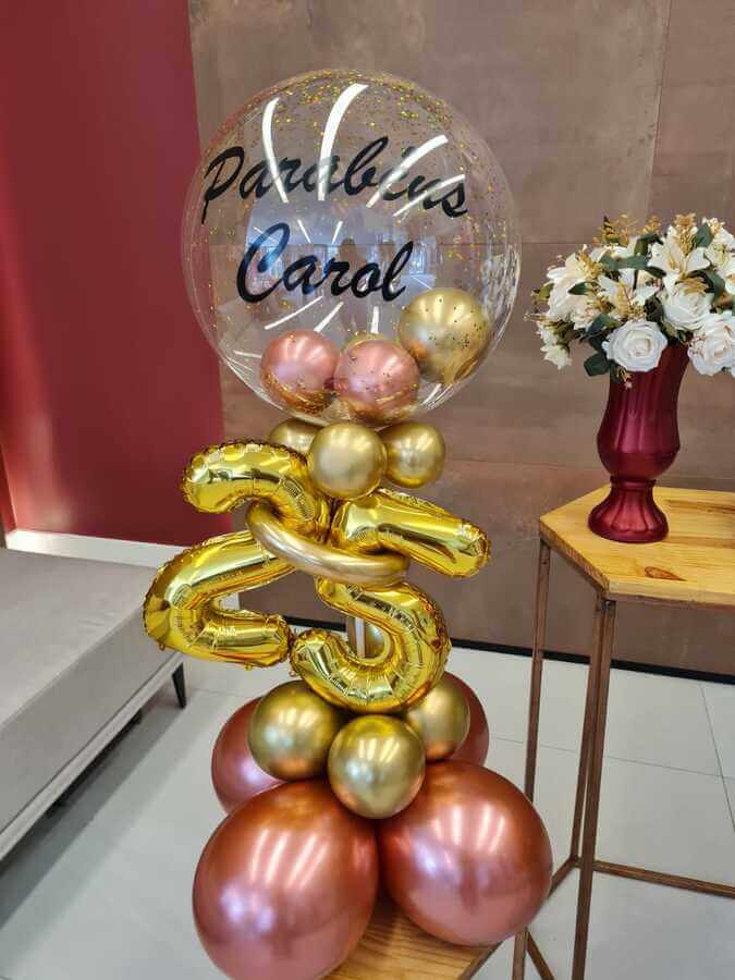 decoração com balão
