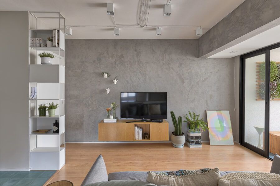 decoracao com cimento queimado