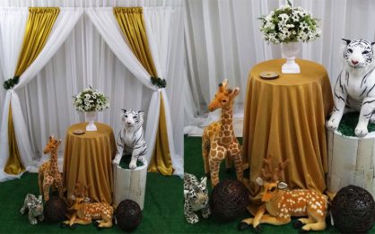 como fazer cortina de papel crepom para festa