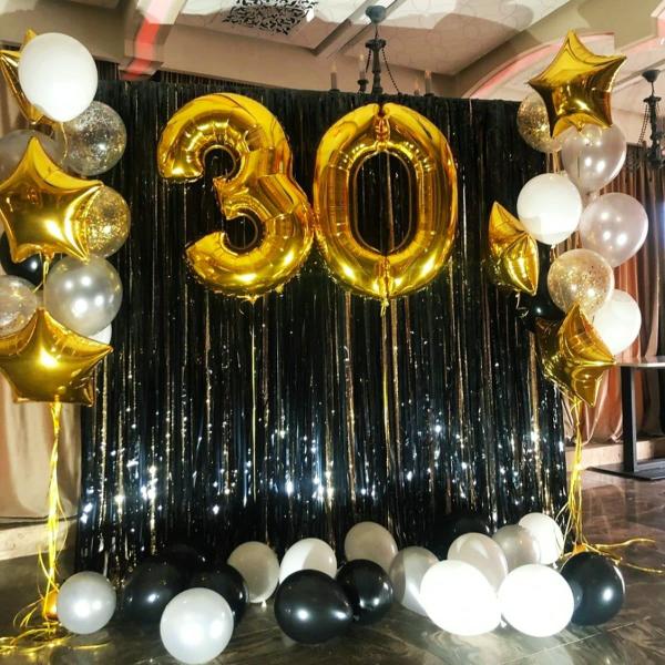 ideias de decoração com cortina para festa infantil