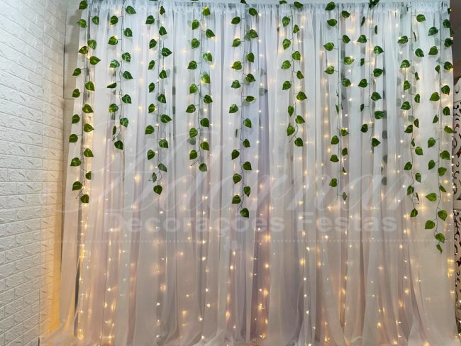 cortina de led vs cortina metalizada para festa