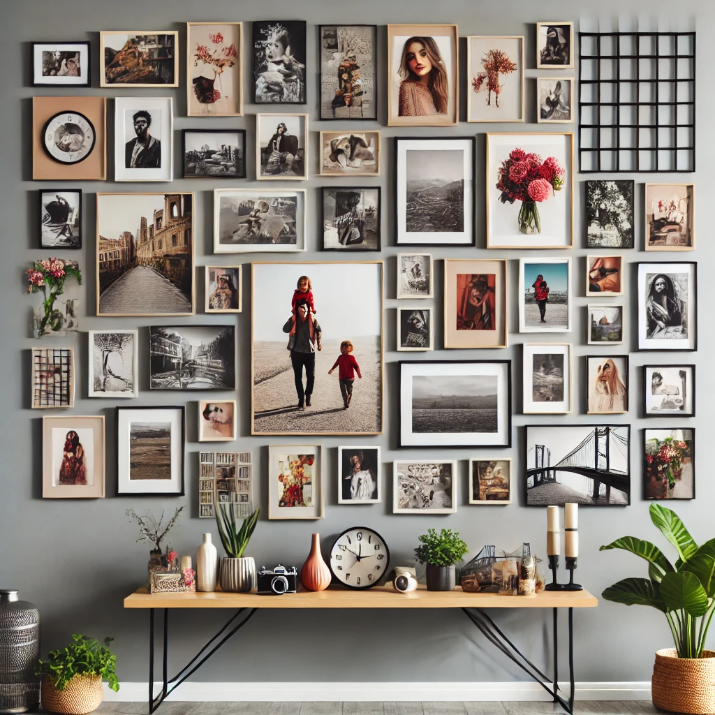 varal de fotos ou gallery wall qual o melhor para sua casa