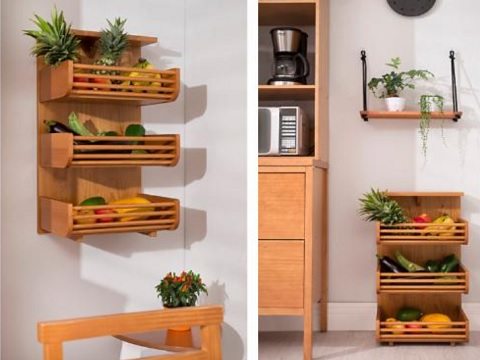 5 vantagens da fruteira suspensa para cozinhas pequenas