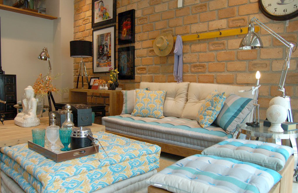 decoracao com futon