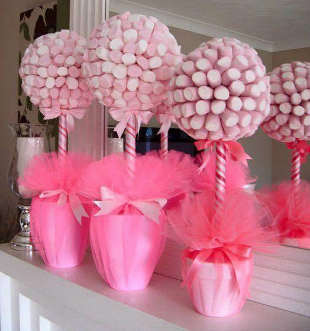 decoração com marshmallow