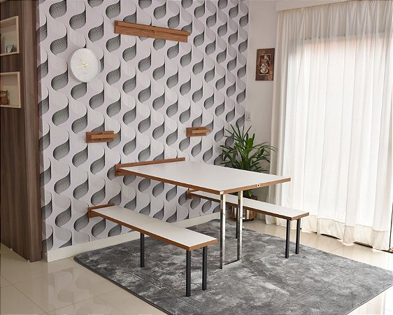 decoracao com Mesa 5 Lugares