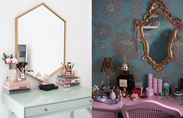 penteadeira suspensa ou camarim qual escolher